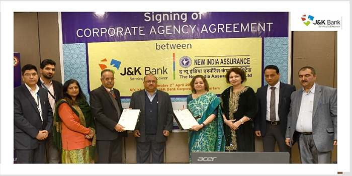 J&K Bank adds New India Assurance as its Bancassurance partner